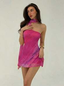 Fashionable Sleeveless Solid Color Dress For Women - Rosa 2 - View 8