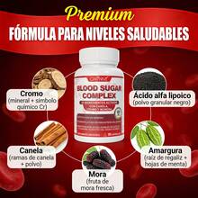 Gwynne Blood Sugar Complex 90 Cápsulas | Apoya Niveles Saludables de Azúcar en la Sangre dentro del Rango Normal | Con Vitamina C, E, Biotina, Magnesio y Cromo - 3 piezas - Ver 2