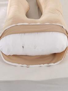 G型全身孕婦枕，多功能側睡孕婦枕，大尺寸孕婦睡眠閱讀休息支撐枕 - 杏色 - 查看 4