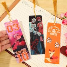 Thẻ đánh dấu sách bằng acrylic hình logo đội Fox Sports có tua rua - Thiết kế in hình nhân vật và số áo đấu, quà tặng lý tưởng cho người yêu sách và người hâm mộ thể thao. - Hình chữ nhật - Xem 9