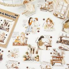 Set de 15 piezas de pegatinas de lista de verificación cálidas y encantadoras, pegatinas lindas de la vida diaria para niñas, hermosas pegatinas decorativas para scrapbooking, diario, planificador y útiles escolares - EXW2312031 - Ver 6