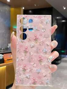 1 Piece Soft Phone Case With Fashionable Tulip Flower Design, Compatible With Huawei, Honor, Galaxy, 12T, 13T - 無色 - 查看 6