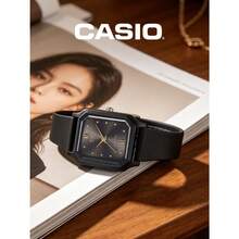 轻巧黑色树脂表带简约时尚腕表，易读表盘，女士学生腕表 CASIO LQ-142-1ADF - 黑色 - 查看 3