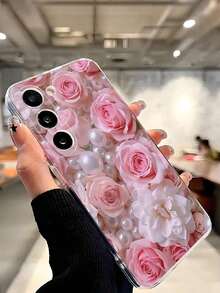 1 Piece Soft Phone Case With Fashionable Tulip Flower Design, Compatible With Huawei, Honor, Galaxy, 12T, 13T - 透明 7 - 查看 2