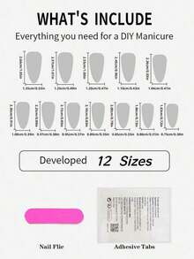24pcs Ocean Style Almond Shaped Acrylic Nail Stickers With 3D Starfish, Seashell & Floral Patterns, Pearlescent Metallic Decorative Glossy Full Cover False Nails, Suitable For Women & Girls Summer Beach Holiday Daily Wear - 彩色 - 查看 8