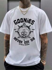 T-shirt << Never Say Die » 2026 en maille de coton légère, douce au toucher et à la coupe confortable. Une pièce moderne et intemporelle pour le quotidien. - Blanc - Voir 1
