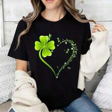 T-Shirts For Women, Summer Outfit For Women, Summer Outfit For Ladies - Black - View 2