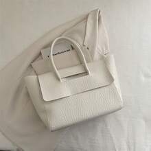 Bolso de mano moderno y versátil para mujer, estilo casual elegante con un toque de alta gama, bolso de hombro estiloso ideal para ir de compras. - marrón - Ver 9