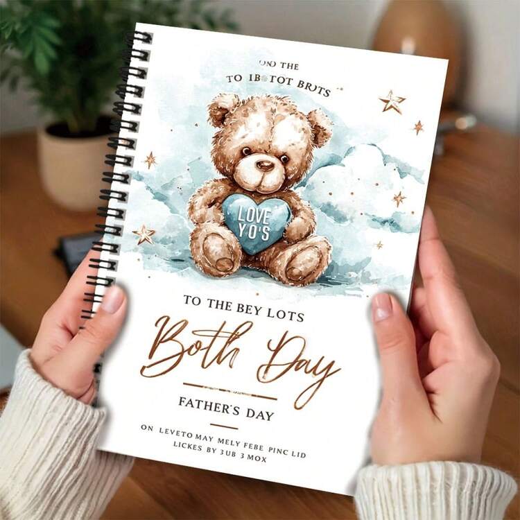 Sổ tay lò xo 100 trang họa tiết gấu màu nước dễ thương với dòng chữ ấm áp "LOVE YO'S", phù hợp cho sinh nhật và các dịp khác. Dung lượng lớn, 50 tờ, lý tưởng cho công việc, học tập, lập kế hoạch hàng ngày, tinh tế và thiết thực, lựa chọn quà tặng tuyệt vời cho tốt nghiệp, sinh nhật, v.v. - B - Xem 4