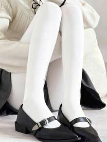 Multiple Colors Velvet Tights/Stockings - Plus Size High Stretch Warm Tights, Versatile Sexy For Winter Christmas, Family Parties, Formal W - Multicolor - View 50