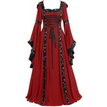 Stage Dance Wear - Blue Lace-up Women's Dress - View 6