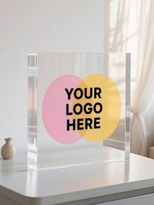 Customized Acrylic Desktop Decoration - Personalized Logo/Design, Modern Office & Home Decor - Multicolor - View 1