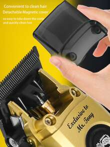 Kemei KM-90-4 Professional Hair Clipper, 11,000 RPM Super Strong Power 10W Brushless Motor, DLC Blade, Type-C Charging, Low Noise, Suitable For Barbershop Or Home Use, Smooth And Fast Haircut For Men, Gift For Men - View 6