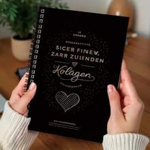 1本黑金奢华螺旋笔记本，封面采用烫金文字和优雅心形图案，100页大容量，适合工作、学习、日常计划，是毕业、生日、日记、备忘录等场合的贴心礼物。 - C - 查看 3