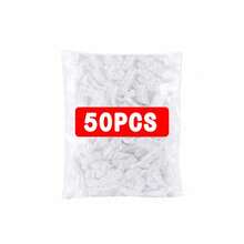 300个可重复使用食品储存袋，超大超厚，白色保鲜膜，PE保鲜袋，厨房收纳，家用塑料包装，剩菜收纳 - 白色 - 查看 9