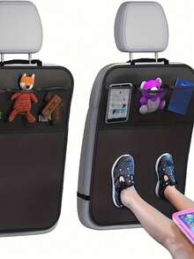 1 pieza Alfombrilla para asiento de coche, fácil de limpiar, almohadilla protectora, protector para asiento trasero del coche, proporciona protección para tu interior, evita suciedad, barro, arañazos, alfombrilla protectora para asiento trasero del coche, buen almacenamiento en el coche, adecuada para recomendación de interior de coche - Multicolor - Ver 8