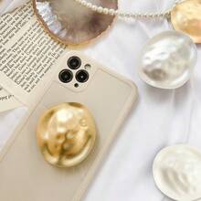 Minimalist Style Phone Holder Asymmetric Design Gold/Silver Available Desktop Stand For Watching Shows Universal Phone Accessory Premium Present - Multicolor - View 2