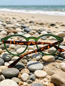 經典 Wayfarer 無度數眼鏡框 裝飾眼鏡 護眼 簡約時尚 休閒日常 - 綠色 - 查看 7