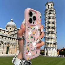 Phone Case: New Fashionable Minimalist Floral Puppy Dopamine Color Skin-Feel Jelly Dual-In-One Magnetic Wireless Charging Phone Case, Halloween, New Year Gift, Christmas Gift, Easter Gift, Halloween Gift, For Family, For Friends. Suitable For - 藍色 - 查看 6