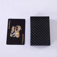 高品质防撕裂扑克牌套装，奢华金色印章心形设计，配有便携式收纳盒，推荐作为万圣节、感恩节、圣诞节派对游戏礼物 - 高品質撲克牌 - 查看 8