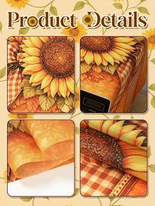 1 buah Penutup Debu Microwave Motif Bunga Matahari/Kucing Dapur/Kupu-kupu Bunga yang Elegan, Berbagai Pilihan Motif, Penutup Pelindung Debu yang Dapat Dicuci, Dekorasi Peralatan Dapur, Dekorasi Rumah, Dekorasi Dapur, Dekorasi Peralatan Rumah Tangga, Dekorasi Rumah, Mudah Dibersihkan, Tahan Noda - MultiWarna - View 8