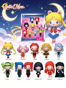 TOEI ANIMATION 1PC Officially Licensed PVC Blind Box 3D Figurine Bag Clip Charms Blind Bag Anime Figure Keychain Cute Cartoon Anime Collector Kering Backpack Decor Mystery Set Birthday New Year Gift - Multicolor - View 3