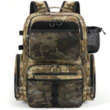 45L Fishing Backpack With Rod Holders & Rain Cover Large Water Resistant Fishing Tackle Bag Store Fishing Gear - Khaki - View 9