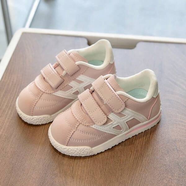 1 Pasang Sepatu Olahraga Anak-Anak Sol Lembut Anti Selip, Sepatu Bayi, Sepatu Balita, Unisex, 2 Tali Pengikat Velcro, Ringan & Tahan Lama, Cocok Untuk Semua Musim, Ukuran 21-30