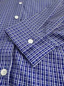 Camisa casual de manga larga con botones delanteros y bordado de frutas - Multicolor 12 - Ver 4