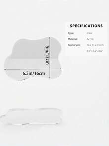 1pc/Acrylic Decorative Board, Transparent Coaster, DIY Storage Tray, Heat-Resistant Mat, Asymmetrical Placement Prop, Minimalist Style, Can Be Used As Gift For Easter, Thanksgiving, Christmas, Children's Day, Graduation Season And Back To School - Round - View 7