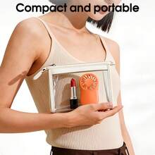 Potente ventilador portátil de mano mini, ventilador de enfriamiento con motor sin escobillas para uso diario al aire libre en verano - A - Ver 6