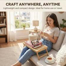1pc Portable Multifunctional Yarn Winder With Phone Holder, Multifunctional Yarn Bowl With Detachable Spool Holder, Crochet Accessory Storage Box, Traveling Handcraft Yarn Management Tool, Plastic Yarn Dispenser, Tangle-Free Yarn Winding, Handcraft Yarn Material Management Tool - Multicolor - View 4