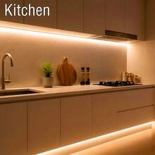 3.28-98.4FT Soft Warm Glow LED Strip, Easy Mount Decor Light, Portable USB Powered Lamp For Kitchen, Bedroom, Staircase, TV And Festival Ornament - Warm white light - View 6
