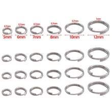 200pcs Stainless Steel Split Rings Double Loop Jump Rings Small Key Rings Round Key Chain Connectors For DIY Jewelry Bracelet Making Car Keys Ornament - Silver - View 6