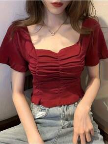 Women Tops - Yellow - View 5