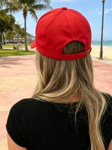 Argentina 2026 Football Flag Design, Fashionable Sports Cap, Unisex Adjustable Baseball Cap Hat For Men Women Machine Washable Outdoor Sun Hat - 紅色 - 查看 5