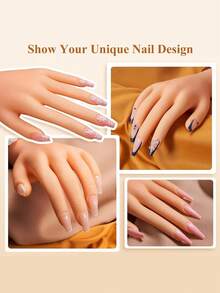 Nail Art Practice Hand Model - Realistic Palm And Flexible Fingertips, Suitable For Nail Training - A - View 6