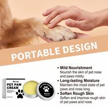 Pet Paw Cream 15g With Coconut Oil, Moisturizing Paw Balm For Dogs & Cats, Relieves Dry, Cracked And Rough Paws - Pet Care Cream - Turmeric Yellow - View 2
