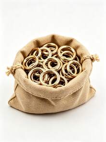 1000pcs 23mm Metal Open O-Rings, Multi-Purpose DIY Craft Connecting Hardware, Durable Iron O-Shaped Clasps, Suitable For Handmade Keychains, Jewelry Making, Bag Charms And Various DIY Craft Accessories - Gold - View 4