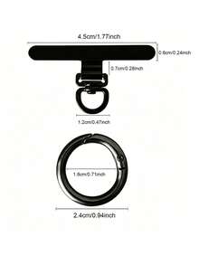1/2pcs Clip Universal para Cordón de Teléfono, Accesorio de Cordón de Teléfono Ultra Delgado de Metálica, Especialmente Adecuado para Esquí, Correr y Escalar, Clip de Teléfono de Acero Inoxidable para Prevenir la Pérdida del Teléfono, Adecuado para Reemplazo de Cordón de Teléfono, Correa de Muñeca para Cordón de Teléfono, Esencial de Viaje, Fitness, Útiles Escolares, Camping de Vacaciones, Esencial de Vacaciones - Multicolor - Ver 11