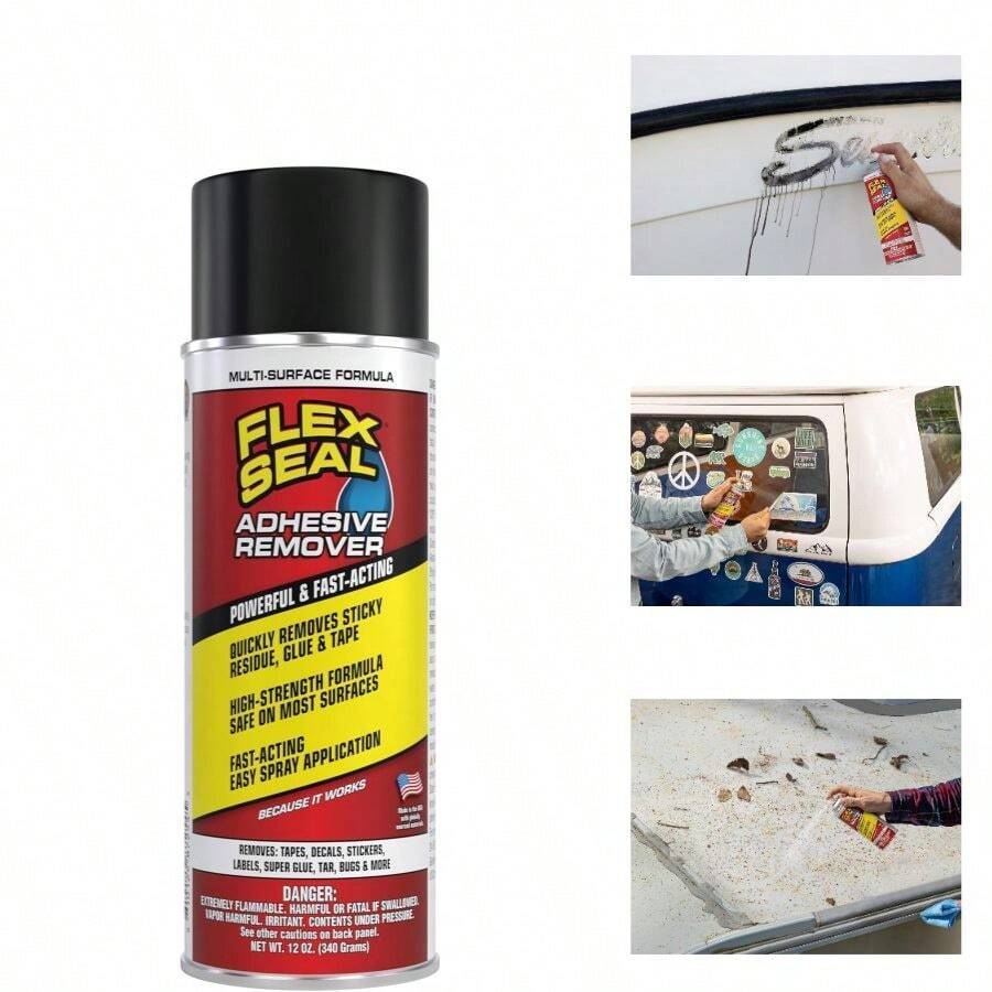 Adhesive Remover Spray, Heavy Duty Multi-Surface Residue Cleaner Stickers, Labels, Decals, Tape Glue;  On Glass, Plastic, Metal, Painted Finishes, Sealed Wood, 12 Oz, 1-Pack - 12 OZ - View 1