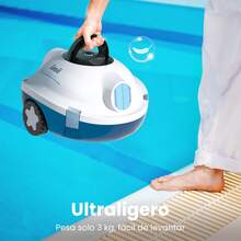 INSE Y10 Cordless Robotic Pool Cleaner, 90-Min Runtime, Auto-Docking, For Flat-Bottom Pools Up To 102 M² - White - View 6