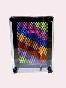 1 Piece Of Educational Puzzle Toy, 3D Multifunctional Square Plastic Hand Model With Deiris Print For Needle Drawing. - Polychrome - View 1