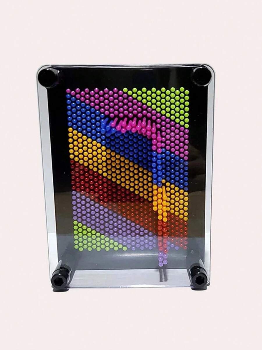 1 Piece Of Educational Puzzle Toy, 3D Multifunctional Square Plastic Hand Model With Deiris Print For Needle Drawing. - Polychrome - View 1