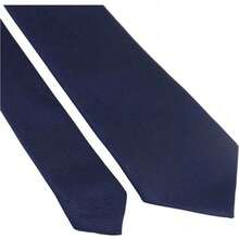 Set Of 5 Light Gray Formal Ties For Groomsmen, Weddings, Events, And Conferences - Navy Blue - View 5