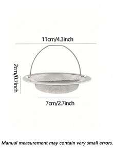 1 cái lưới lọc rác bằng thép không gỉ, dùng để hứng rác thải thực phẩm cho bồn rửa nhà bếp, cống thoát nước bồn tắm/vòi sen, cống thoát nước sân vườn/gara. Lưới lọc rác bồn rửa, dụng cụ bảo vệ cống bồn rửa, lưới bắt tóc cho bồn tắm, bẫy thoát nước vòi sen có tay cầm, lưới thoát nước bồn rửa bằng kim loại, dụng cụ nhà bếp/phòng tắm, phụ kiện bồn rửa, dụng cụ vệ sinh, phụ kiện ống thoát nước, bộ lọc, đồ dùng gia đình. - Bạc - Xem 11