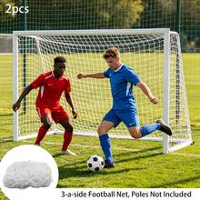 2pcs 3-Player Soccer Goal Net, Father's Day Gift, Not Including Goal Frame, Soccer Training Rebound Net, Beginner Practice Soccer Skills, Indoor/Outdoor Soccer Equipment - White - View 9