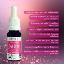 Oleo Essencial Gerânio para Menopausa e tpm 100% Natural 15ml doctor-g - Rosa empoeirado - Visão 5