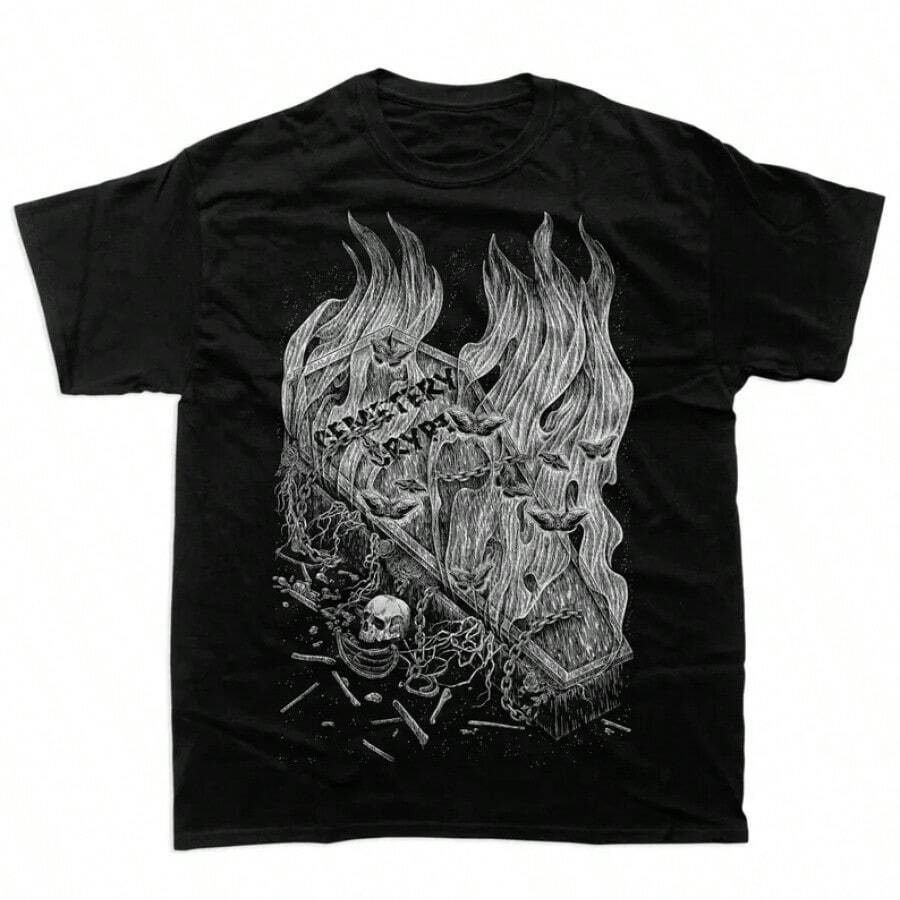 Camiseta Crypt Fire - Negro - Ver 1