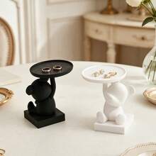 1 khay đựng trang sức hình gấu, kệ lưu trữ để bàn trang trí nhà cửa - Nhiều màu - Xem 1